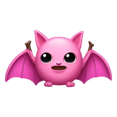 Pink bat sticker