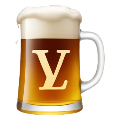 beer in louis vuitton sticker