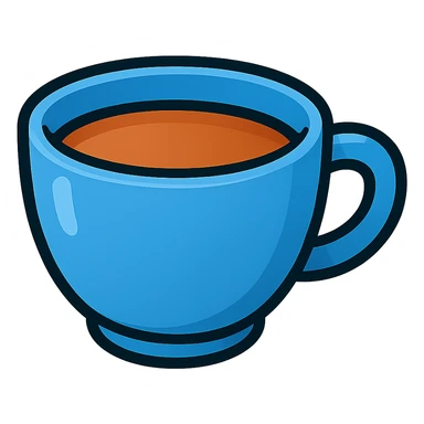 blue teacup emoji sticker