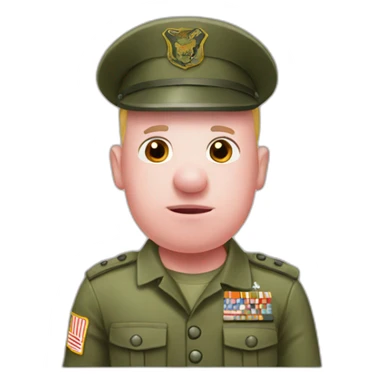 Pig military sticker