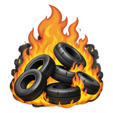 Lastik yakma sticker