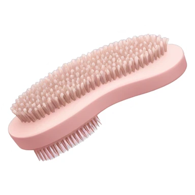pale pink rococo hair brush sticker