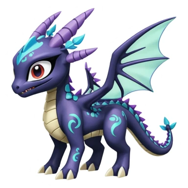 Meloetta-Dialga-Spyro-Toothless-Stitch-Pokémon-Fakémon-creature-hybrid sticker