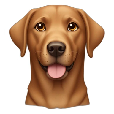 brown dog labrador sticker