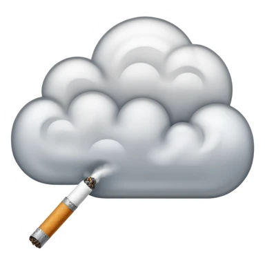 Cigarette Smoke Curl sticker