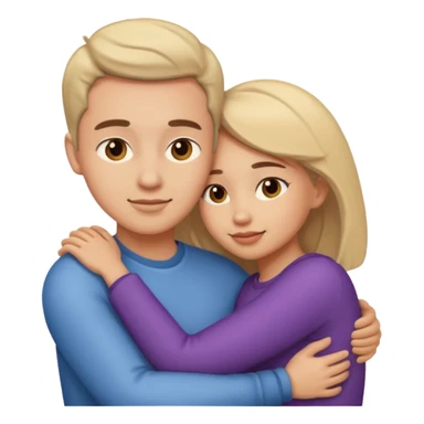 emoji de abrazar a papa y mama sticker