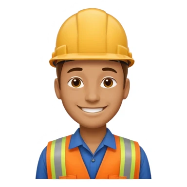 men wear worker's uniform sticker