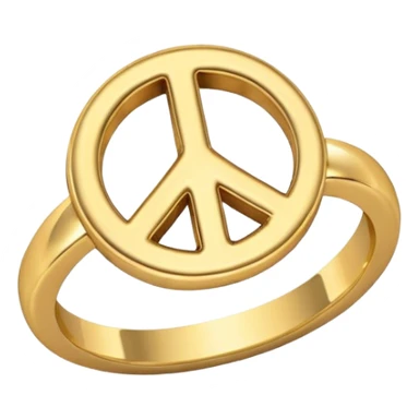 peace shaped ring sticker