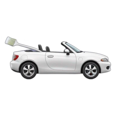 Voiture qui se brosse les dents sticker