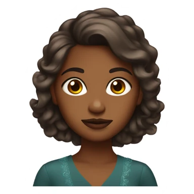 Fancy brown girl  sticker