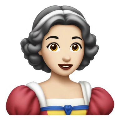 snow white princess sticker