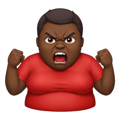 gum tsion emoji very not nice rude shouting ragebaiter fat ugly sticker
