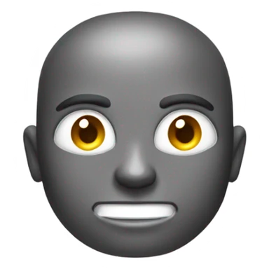 Person with the face of a bolt nut sticker