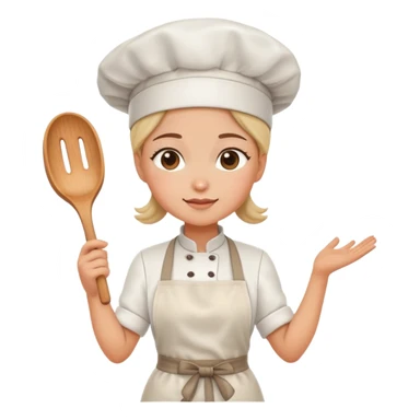 a female baker sticker