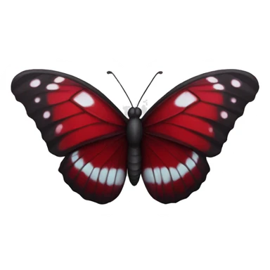 Dark red butterfly  sticker