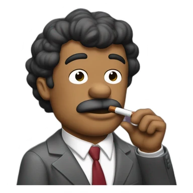 barney simpson con un cigarro sticker