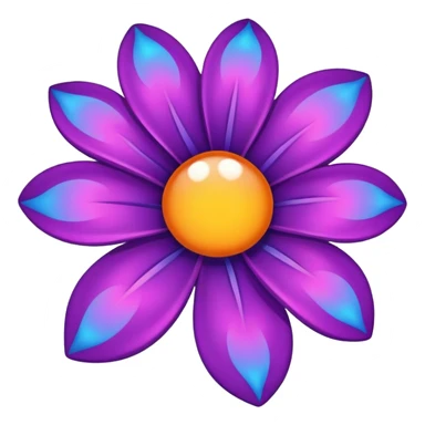 Groovy psychedelic flower sticker