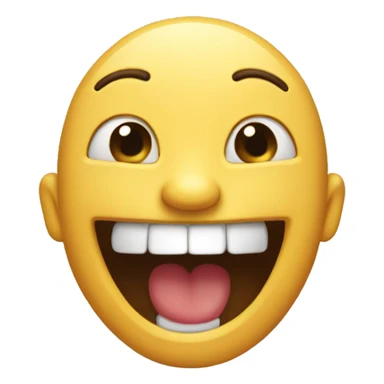 Laughing with the corners of your mouth raised sticker