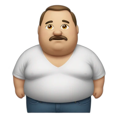 Fattest man on earth sticker