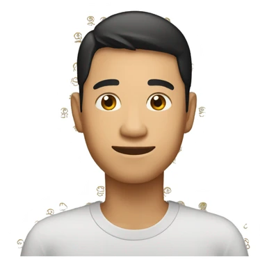southeast asian male emoji holding the name NOEL sticker