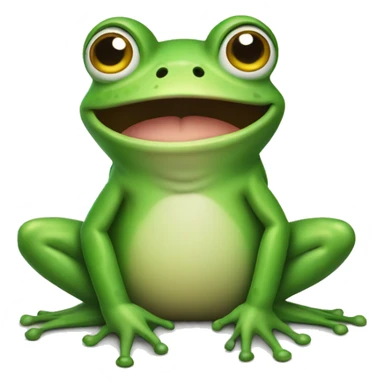 frog saying "done!" sticker