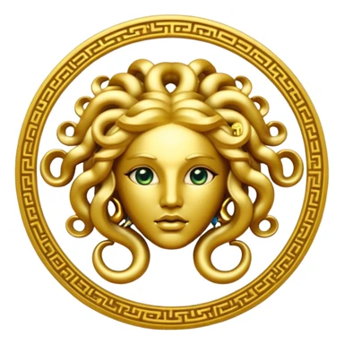 Medusa Versace logo sticker