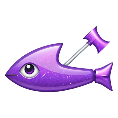 flecha para direita com glitter e roxa > sticker