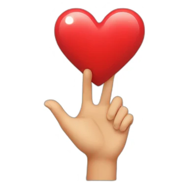 Coeur avec les mains sticker