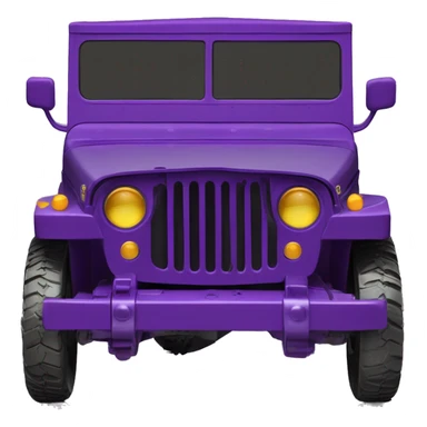 Batgirl’s 1942 Willy’s purple gloss army jeep sticker