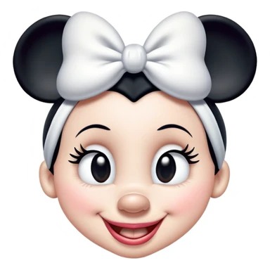 Minnie Mouse winking sticker