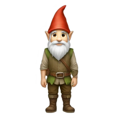Male gnome full body sticker