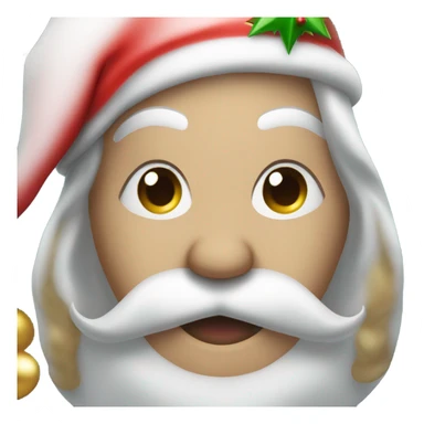 Santa wishing Cassy Merry Christmas sign  sticker