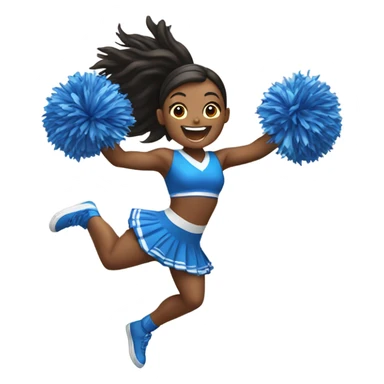 cheerleader jumping sticker