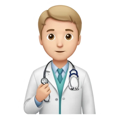 white guy doctor sticker