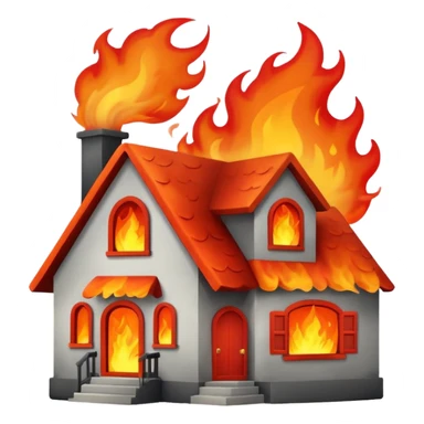 house fire sticker