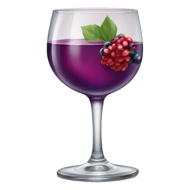 Glas of wildberry Lillet sticker