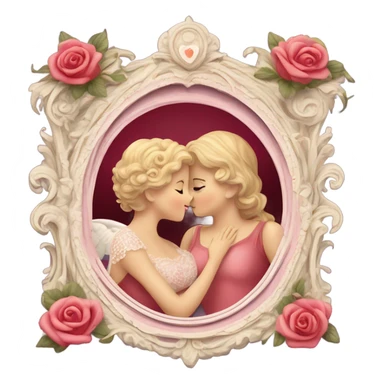 vintage valentine’s day card sticker