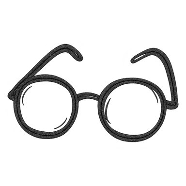 a pair of glasses sticker