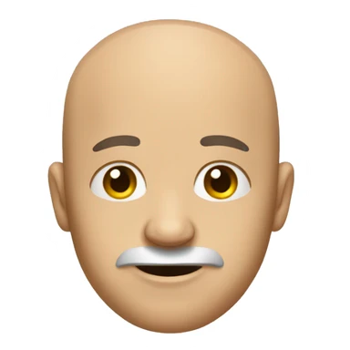 A little balding man with no shoes on sticker