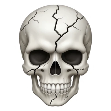 Skull face mind blown sticker