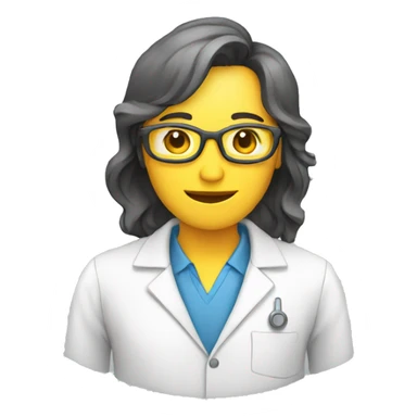 a researcher in a lab sticker