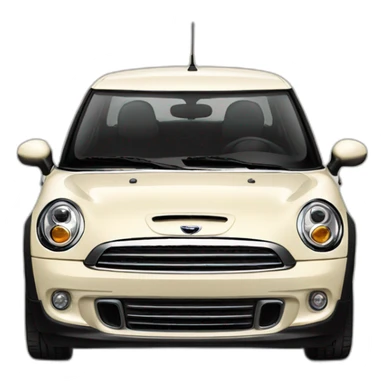 Cream mini cooper 2011 sticker