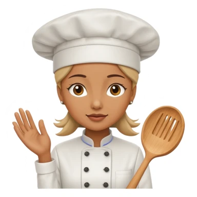 woman wearing chef hat sticker