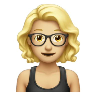 Blonde vaper  sticker