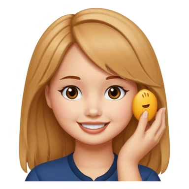 debby ryan tucking hair behind ear emoji sticker