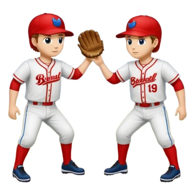 quiero dos equipos enemigos de baseball  sticker