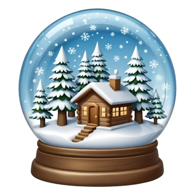 SNow globe sticker