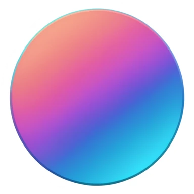 
coin color in in gradient of turquoise, blue, pink, purple, and coral
Rotate coin 125 degree   sticker