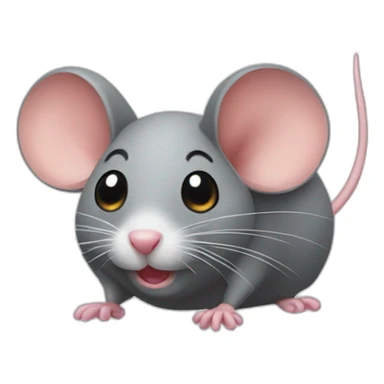 Mouse with big Bizeps  sticker