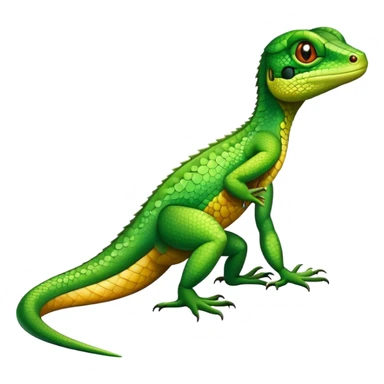 Suspicious lizard sticker